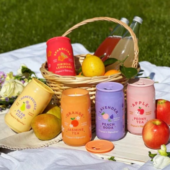 Apple Peony Tea Candle, NWOT - Picture 3 of 3